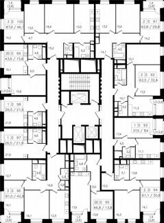 3-к квартира, 82.3 м², 11/23 эт.