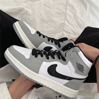 Кроссовки Nike Air Jordan 1 Mid Grey (36-40)