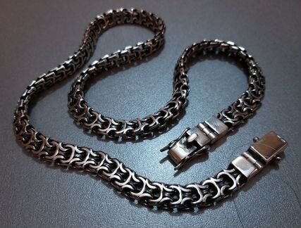 Серебряная цепь «Рамзес» 119.68гр. 66см