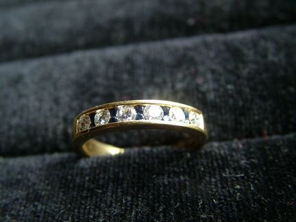 Кольцо tiffany&Co Тиффани Бриллианты 0.66ct Сапфир