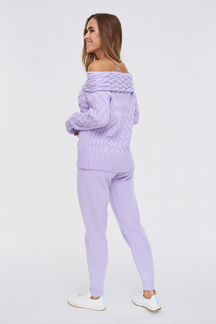 Женский вязаный костюм (70/30 - шерсть/акрил) р.44