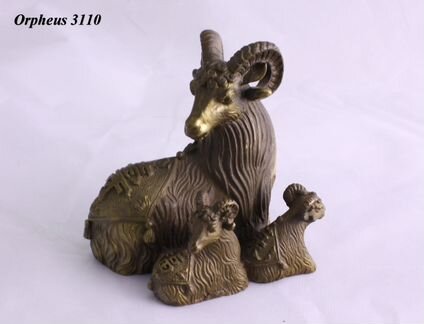 Статуэтка Год Козы(Овцы) - Китайская Бронза ru 158