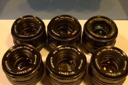 Объективы Sonnar, Planar, мс Гелиос77м-4 и др