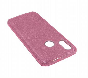 Чехол-накладка для xiaomi Mi8 jzzs Shinny 3в1 TPU розовая