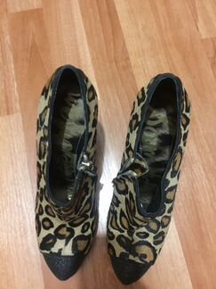 Ботильоны Sam Edelman с леопардовым принтом кожаны