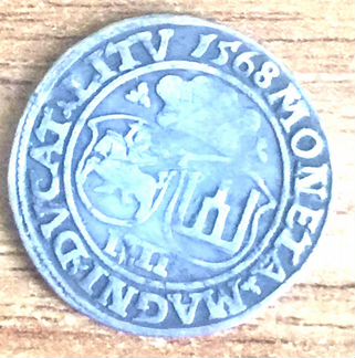 Монета Литва 4 гроша Серебро 1568