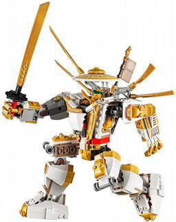 Конструктор lari Ninjago Золотой робот 11492