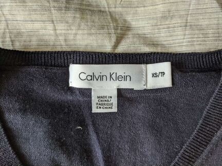 Шелковый джемпер Calvin Klein из США