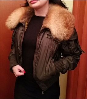 Куртка с мехом лисы