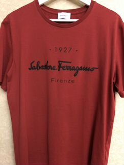 Футболка Salvatore Ferragamo бардовая