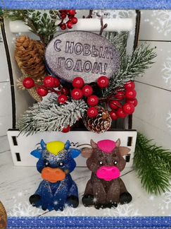 Новогоднее мыло ручной работы