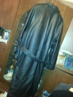 Плащ кожа, подкладка овечьей шерсти размер 50