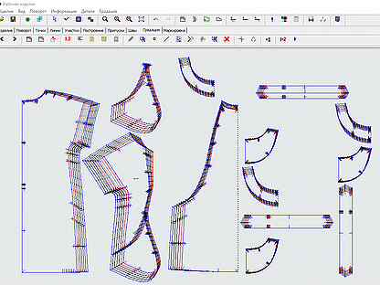 Построение чертежа в сапр технология 7 класс. САПР градация лекал. Градация лекал с цельнокроеным рукавом. САПР Комтенс моделирование. Градация лекал рукава.