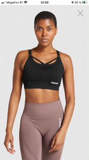 Топ черный Gymshark