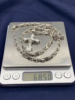 Золотая цепь с крестом